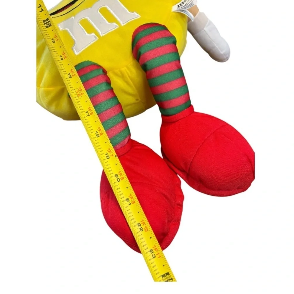 NWT M&M'’s Christmas Elf Character Plush with Red and White Details